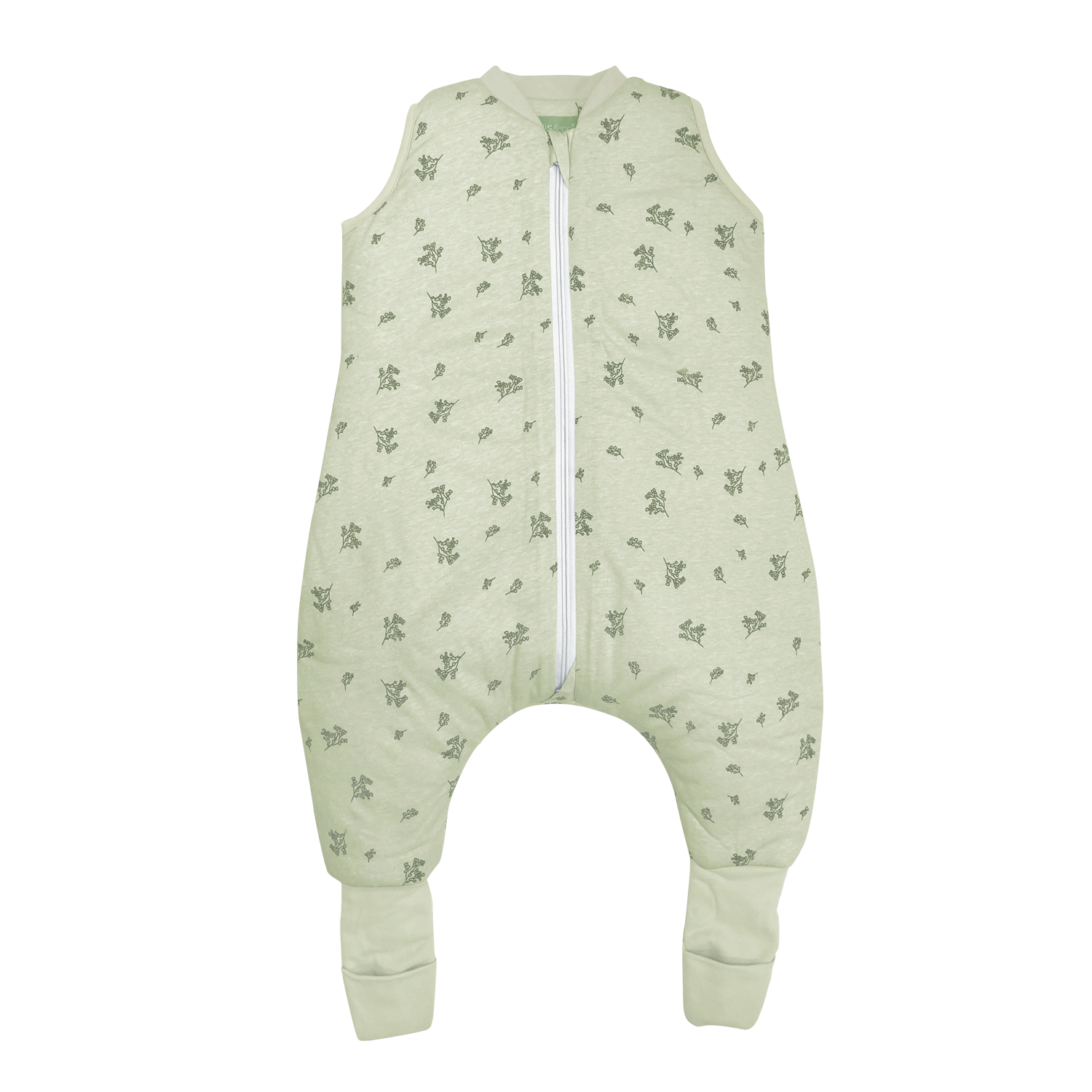 Molis & Co Green Garden Baby-Schlafsack mit Füßen, 25 TOG, 90 cm, 100%  Baumwolle (OEKO-TEX 100)