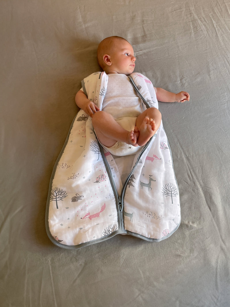 BABYSCHLAFSACK - FOREST - 2.5 TOG - BAUMWOLLE MUSSELIN