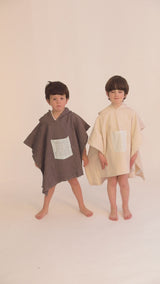 Badeponchos - anthracite gray